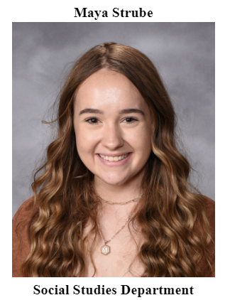 Please help us celebrate our November Student of the Month: Maya Strube!